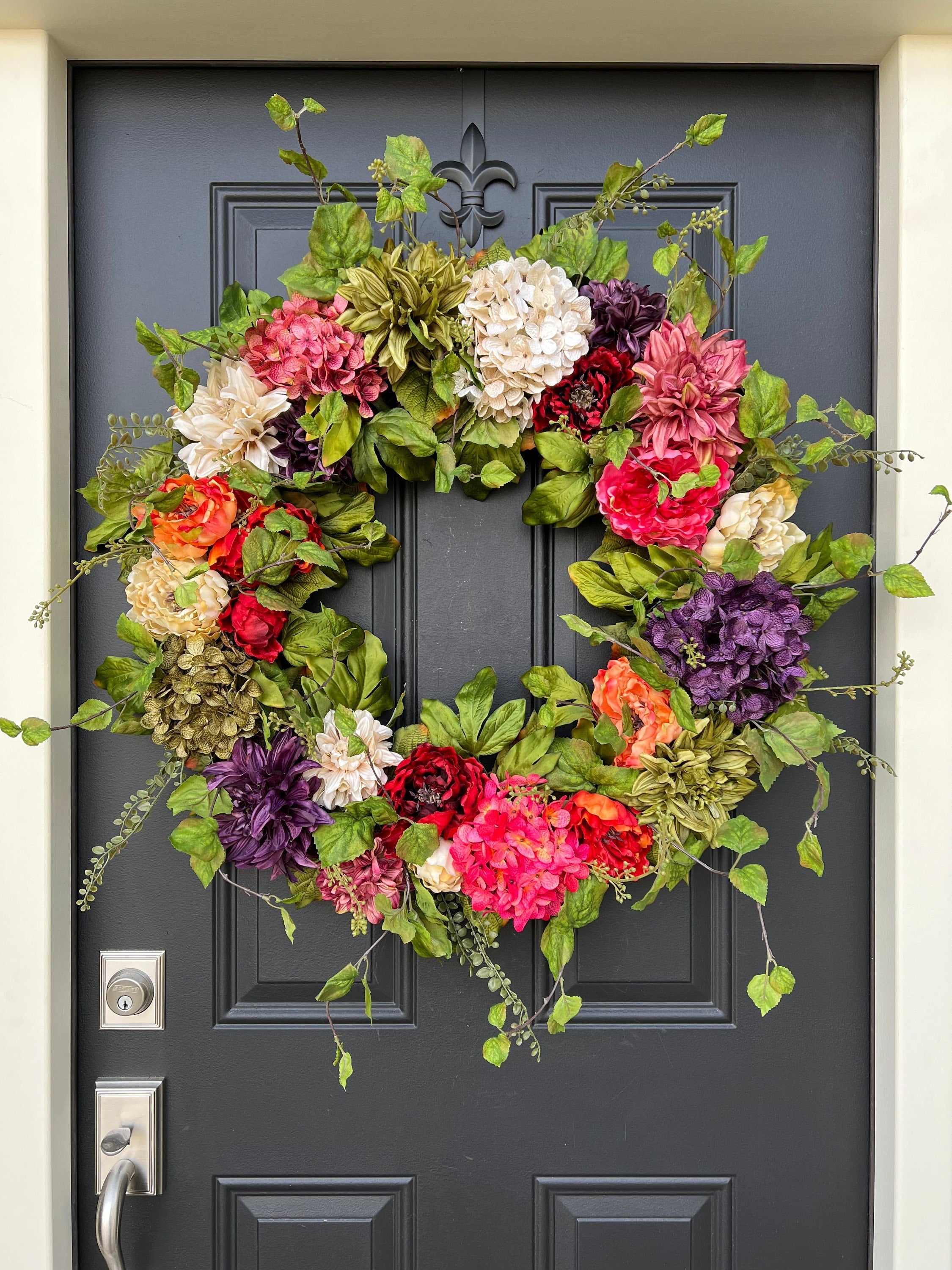 Colorful Summer Garden Wreath