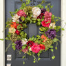 Colorful Summer Garden Wreath - TwoInspireYou