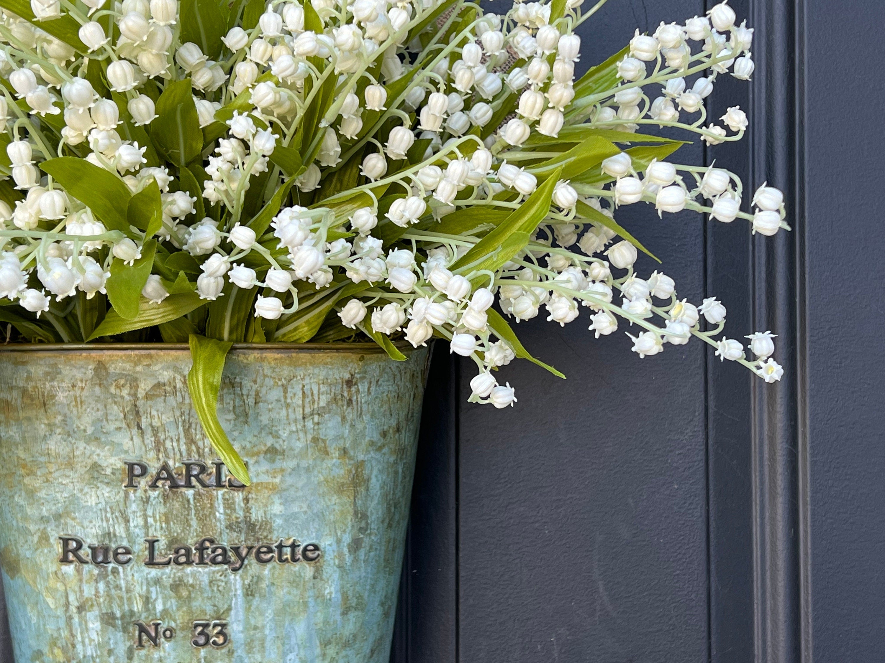 Lily of The Valley Bucket Wreath