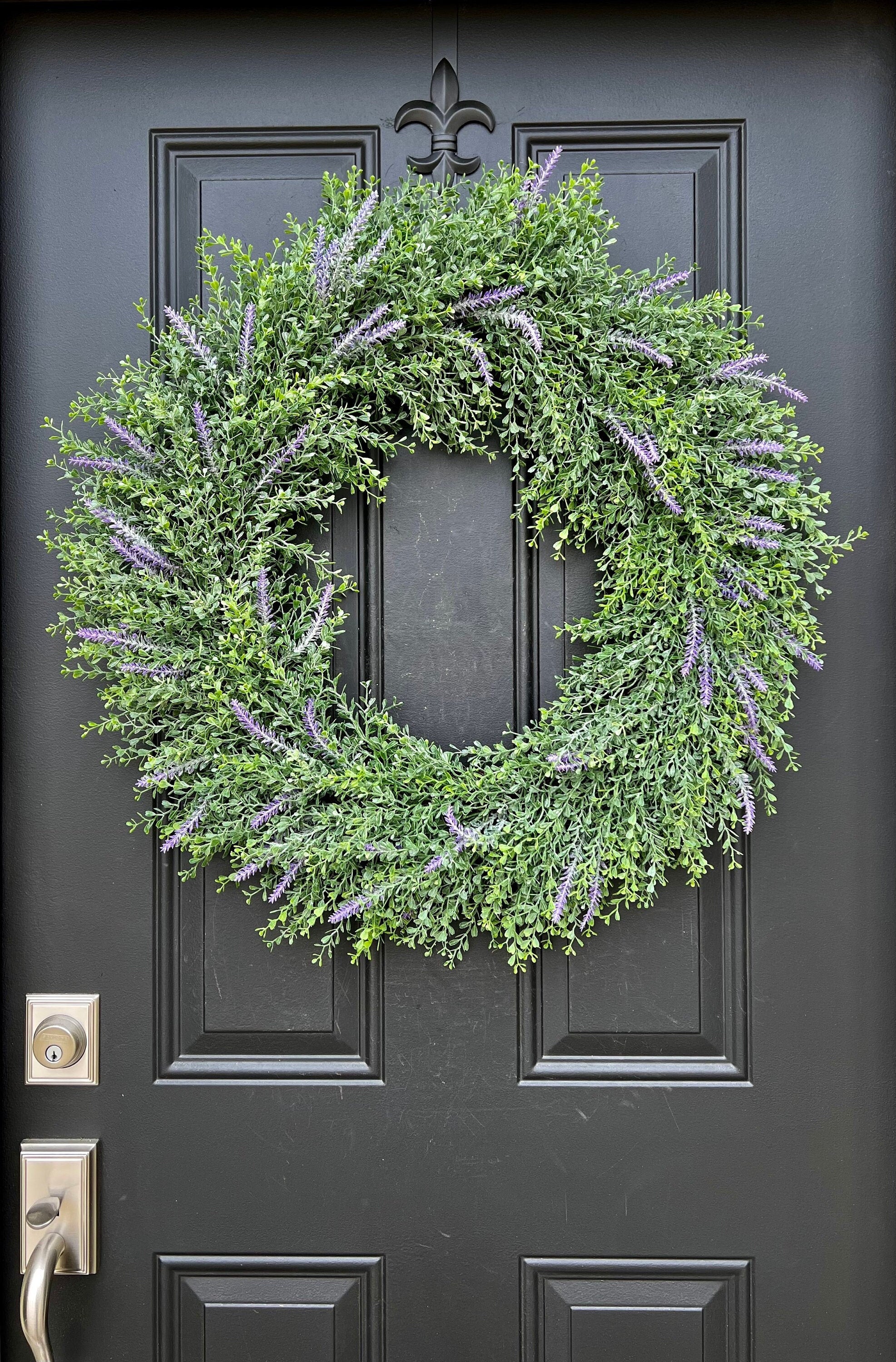 XL Lush Greenery Wreath with Lavender