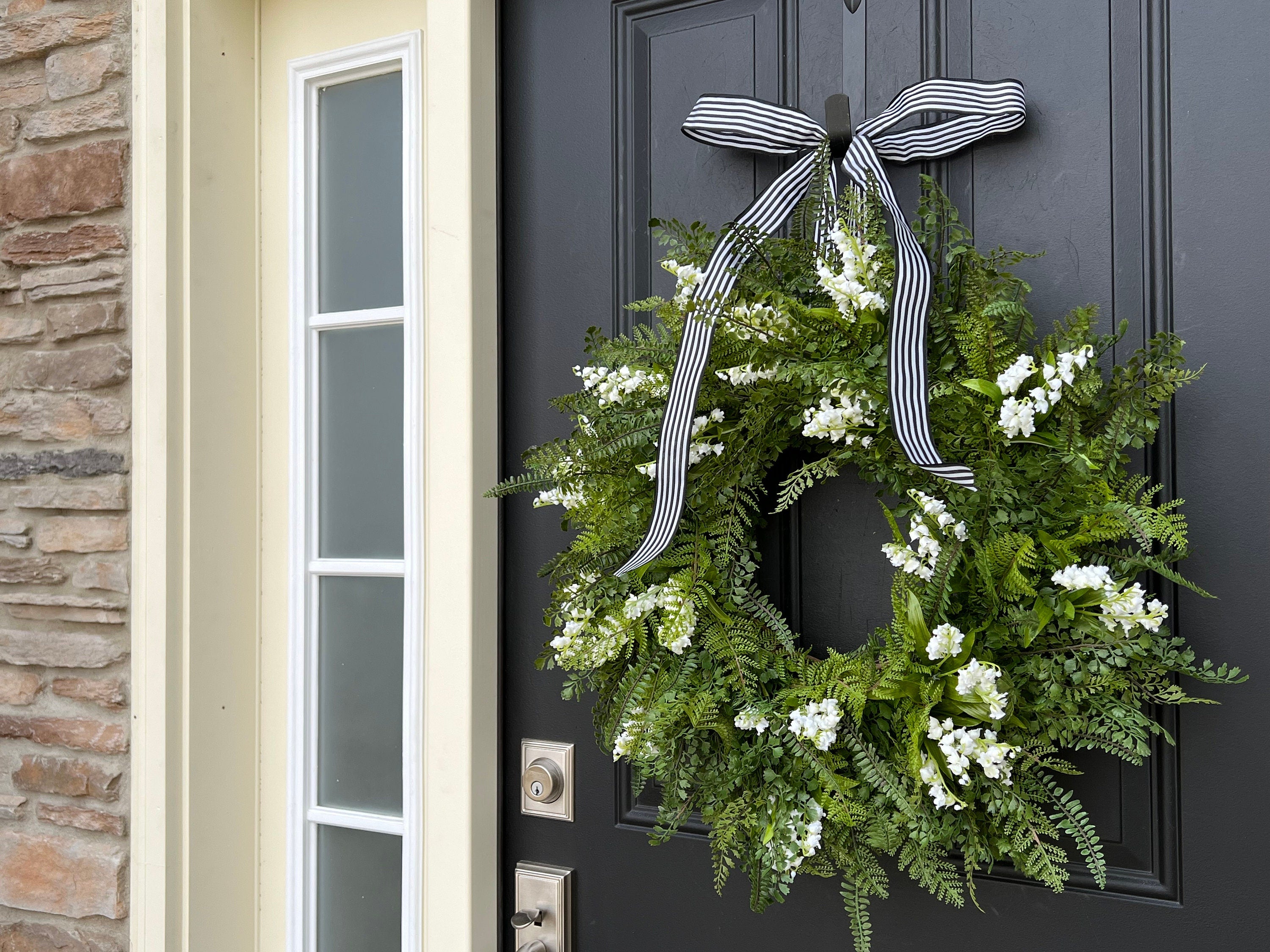 Lily of the Valley Fern Spring Wreath