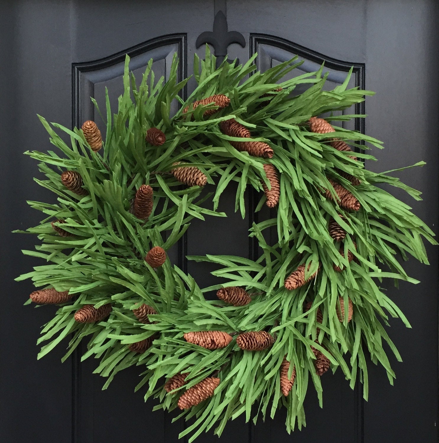 Grassy Pine Wreath for Winter