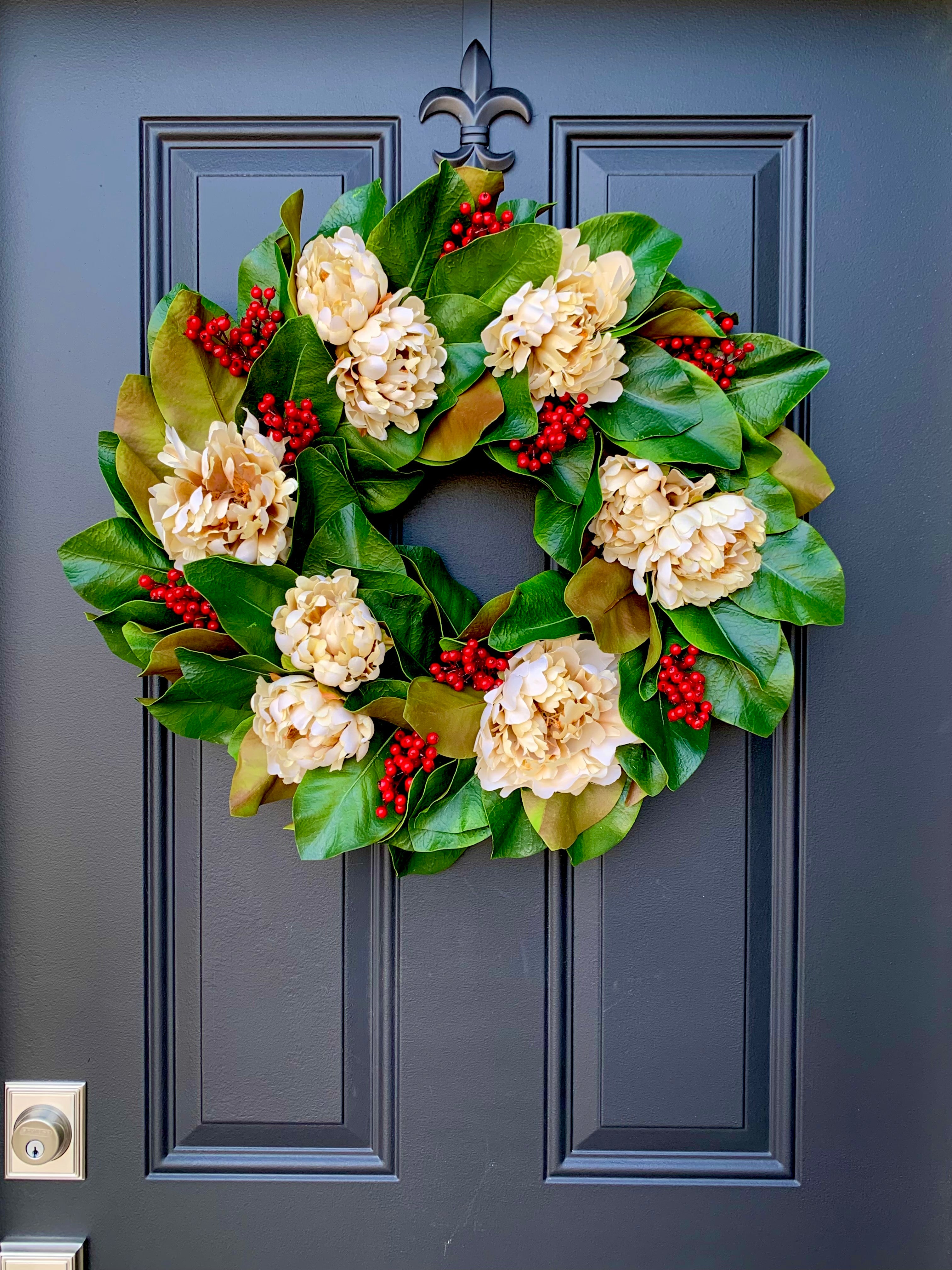 Christmas Magnolia Wreath